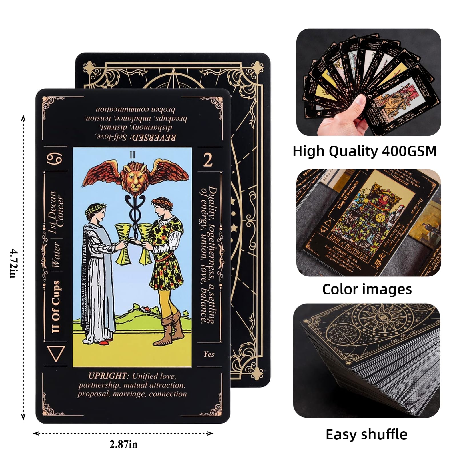 King's Palace velvet carry bag protects cards and eases travel.