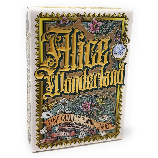 Kings Wild Project Alice in Wonderland deck back design highlighting intricate detailing for collectors.