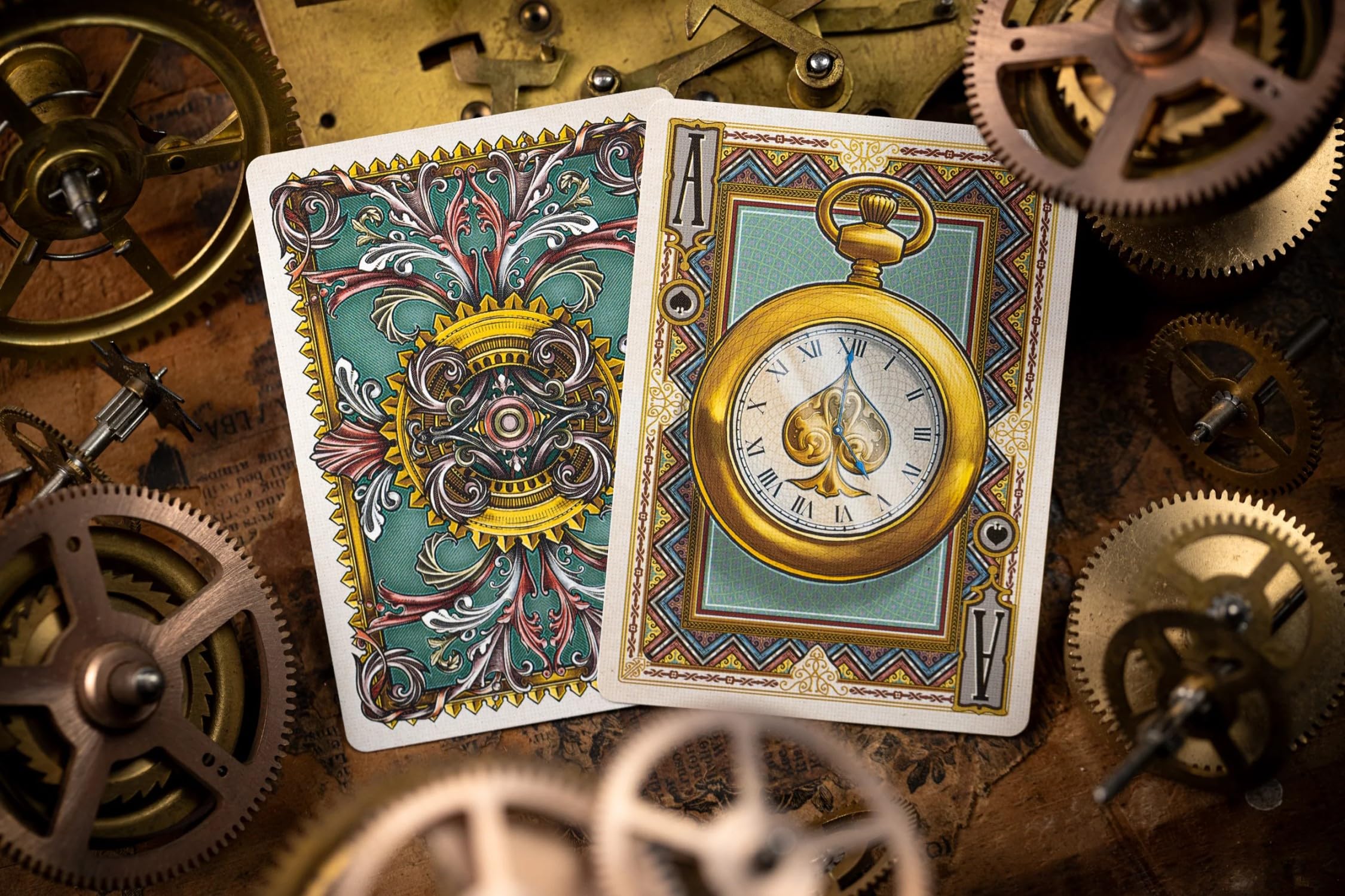 The joker diptych features Alice tumbling down the rabbit hole on Kings Wild Project deck.