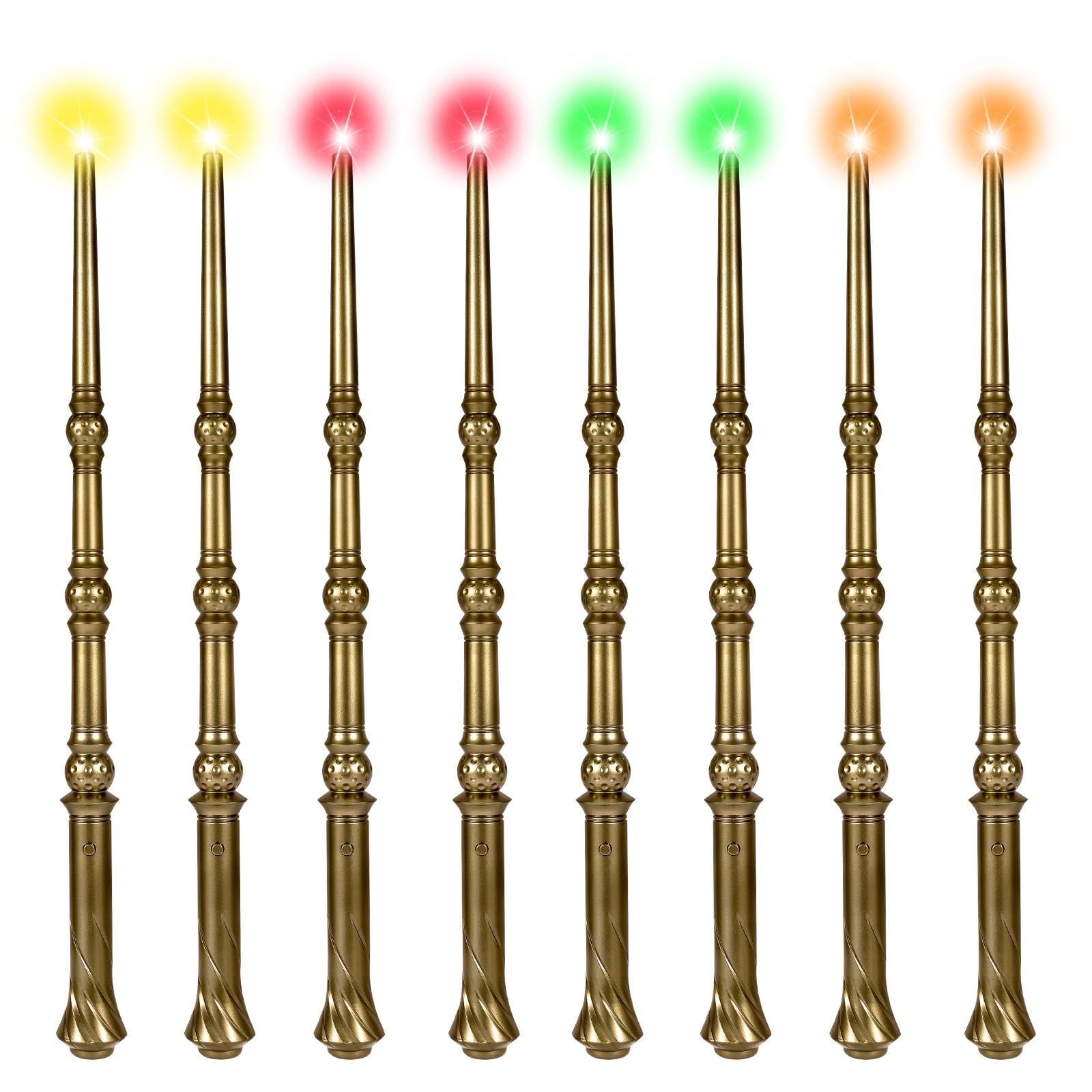 KingVows light-up wizard wand eight-pack for kids' imaginative play.