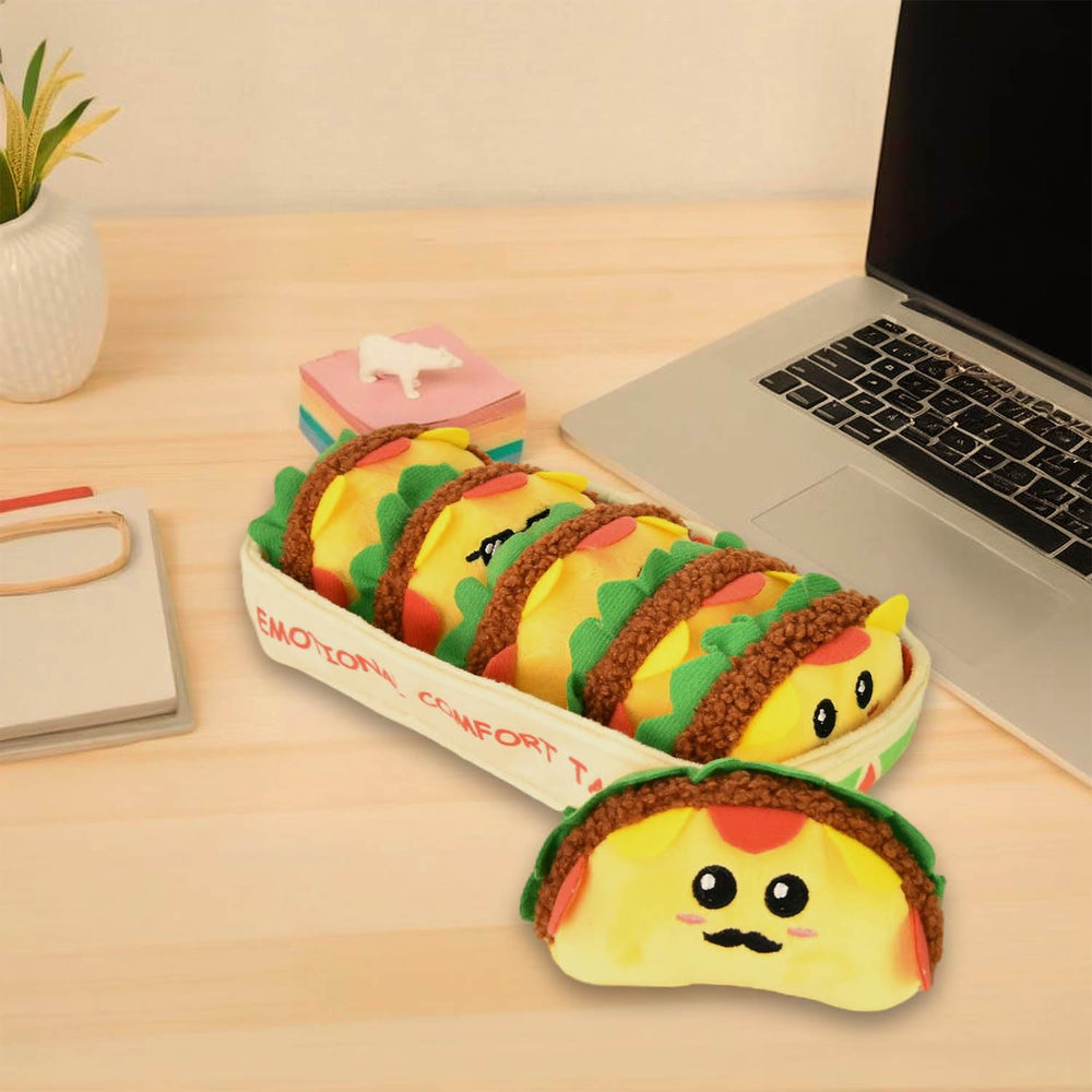 Kingwee emotional support tacos packaging, ready for gifting or display.