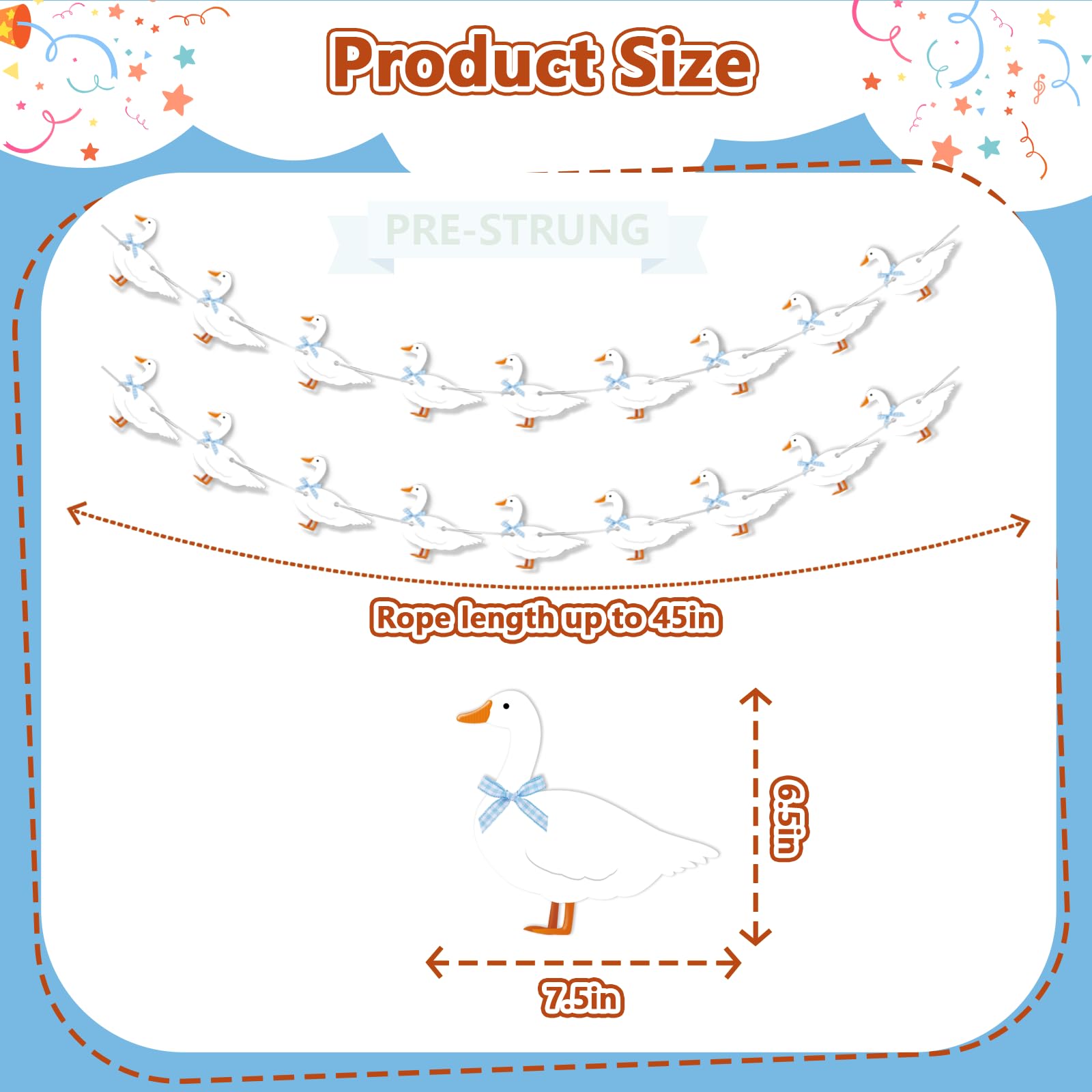 KINGZONE Goose Banner durable cardstock for reuse at multiple events.
