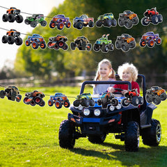 KingZone Monster Truck banner pattern 1 for vibrant party decor