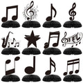 Kingzone music notes honeycomb centerpiece adds a striking 3D focal point to music-themed parties.