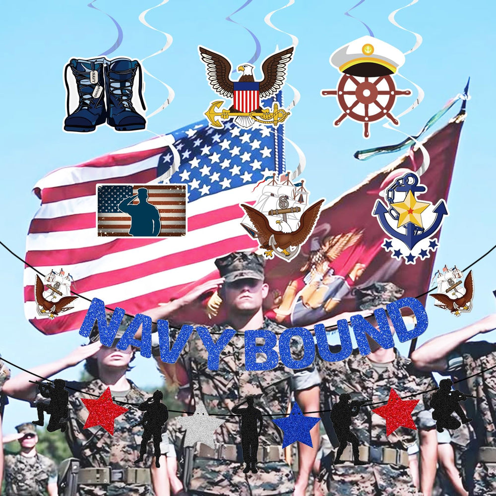 KINGZONE Soldier spiral hangings add dynamic flair for events.
