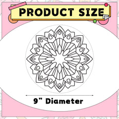 Kinlop mandala coloring cards feature eight patterns for diverse creativity.