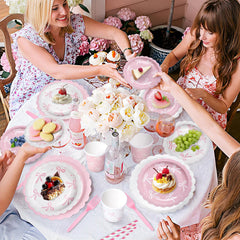 Kinovo pink bow party decor enhances a magical celebration