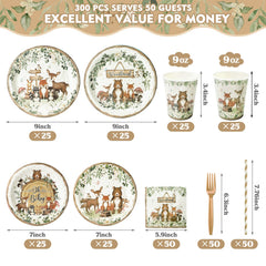 Kinovo woodland napkins offer soft durability for quick cleanups.