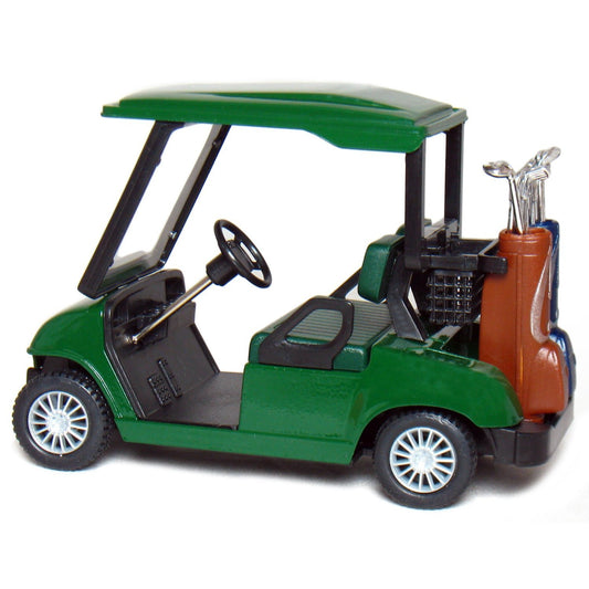 KiNSFUN golf cart with movable clubs for interactive toy setup