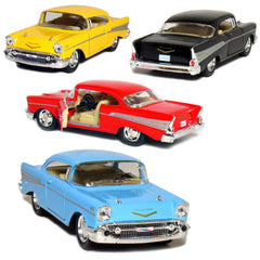 KiNSMART 1957 Chevy Bel Air Coupe 1:40 scale model for desk display.