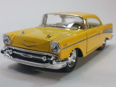 KiNSMART 1957 Chevy Bel Air Coupe die-cast model, detailed 5-inch display piece.