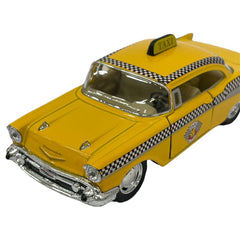 KiNSMART 1957 Chevy Bel Air Coupe pull-back action for interactive hands-on play.
