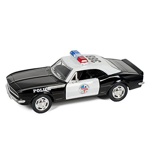 KiNSMART 1967 Camaro Z/28 Police die-cast front view with authentic livery and emergency lights