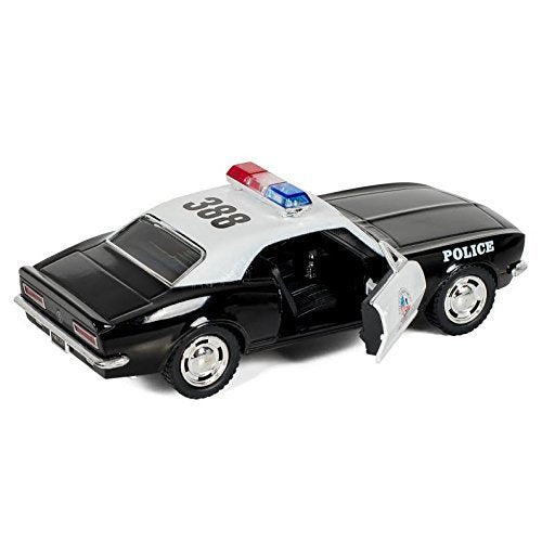KiNSMART 1967 Camaro Z/28 Police die-cast side profile with chrome trim and smooth wheels