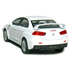 KiNSMART 1:36 Lancer Evolution X model ready for shelf or desk display
