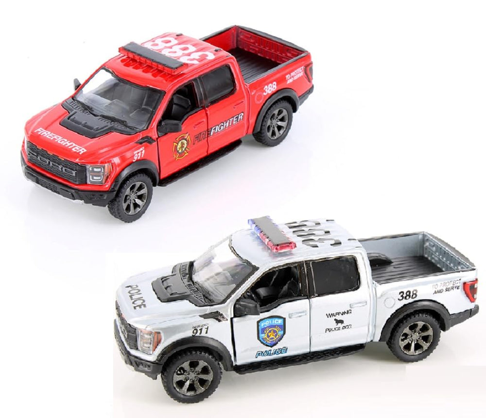 KiNSMART 2022 Ford F-150 Raptor die-cast model with pullback action for play and display