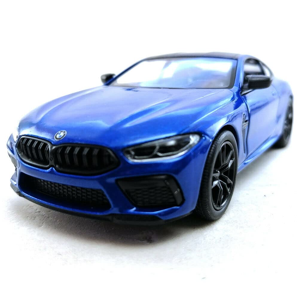 KiNSMART BMW M8 Competition die-cast 5in blue set for display and play