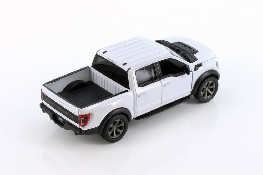KiNSMART Ford F-150 Raptor red pullback action delivers quick interactive play