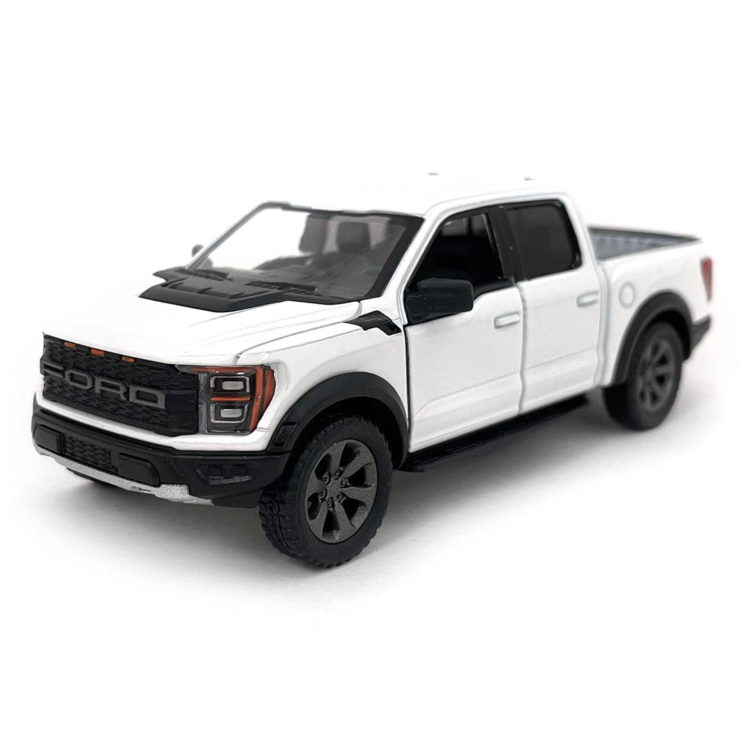 KiNSMART Ford F-150 Raptor with open doors 1:46 scale pullback action for play and display