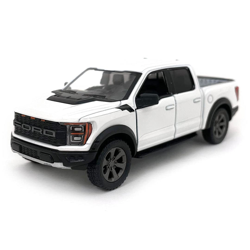 KiNSMART Ford F-150 Raptor with open doors 1:46 scale pullback action for play and display