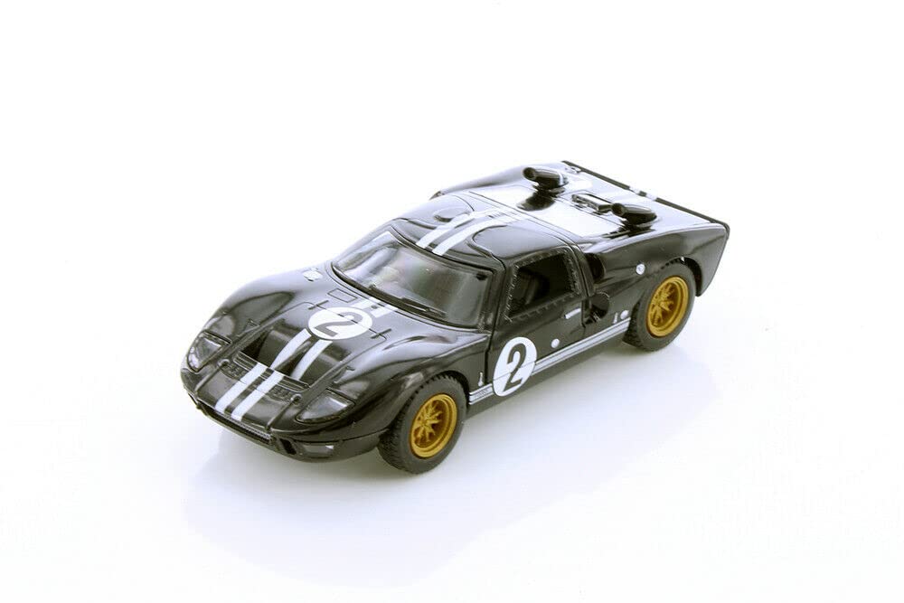 KiNSMART GT40 MKII Heritage black top view, glossy finish