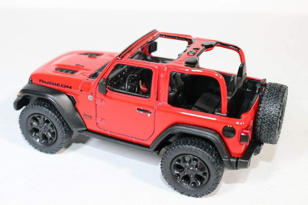 KiNSMART Rubicon off-road tires and rugged stance in red finish