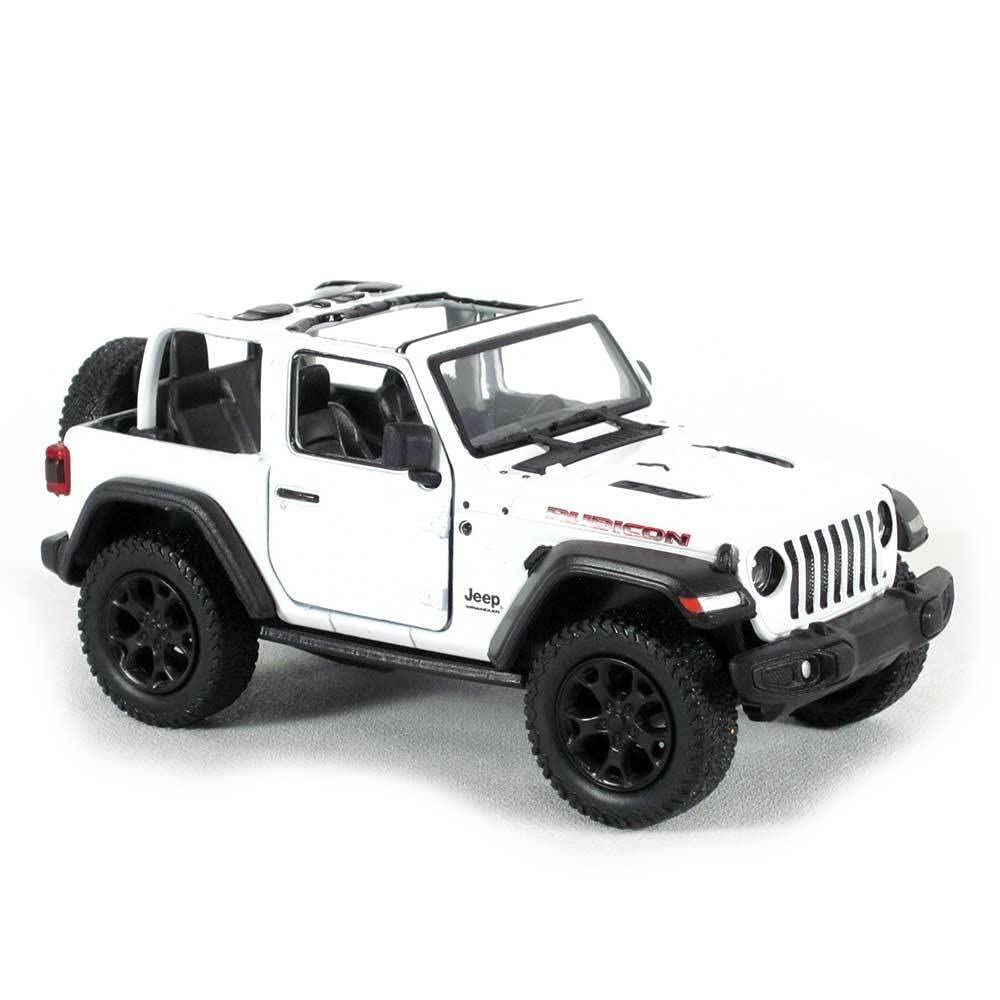 KiNSMART Jeep Wrangler Rubicon 1:34 front grille detail for display.