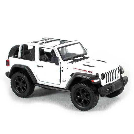 KiNSMART Jeep Wrangler Rubicon 1:34 front grille detail for display.