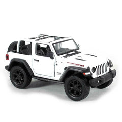 KiNSMART Jeep Wrangler Rubicon 1:34 front grille detail for display.