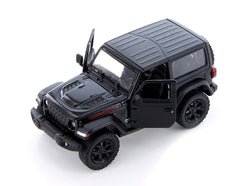 KiNSMART Jeep Wrangler Rubicon front grille detail for display and collection.