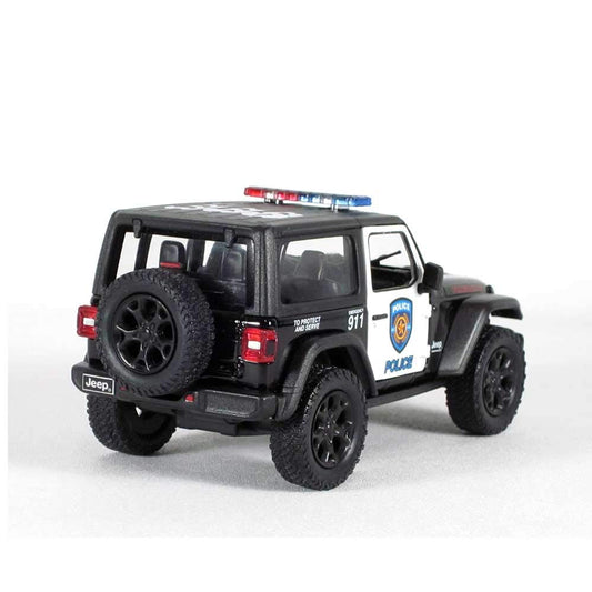 KiNSMART Jeep Wrangler Rubicon off-road tires for a rugged, true-to-life look.
