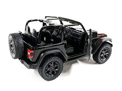 KiNSMART Jeep Wrangler Rubicon with opening doors enables interactive play.