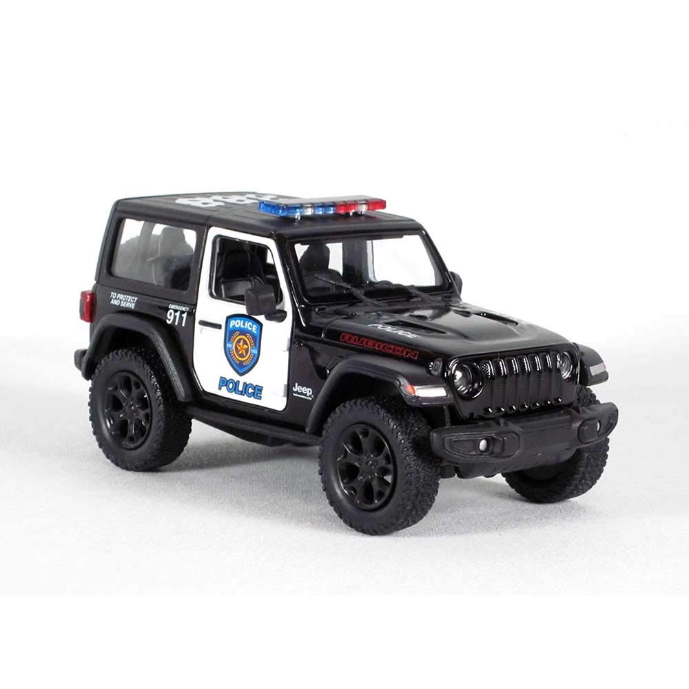 KiNSMART Jeep Wrangler Rubicon opening doors add interactive play and display.