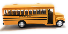 Gift-ready packaging for KiNSMART KiNSFUN yellow bus, ideal for gifting.