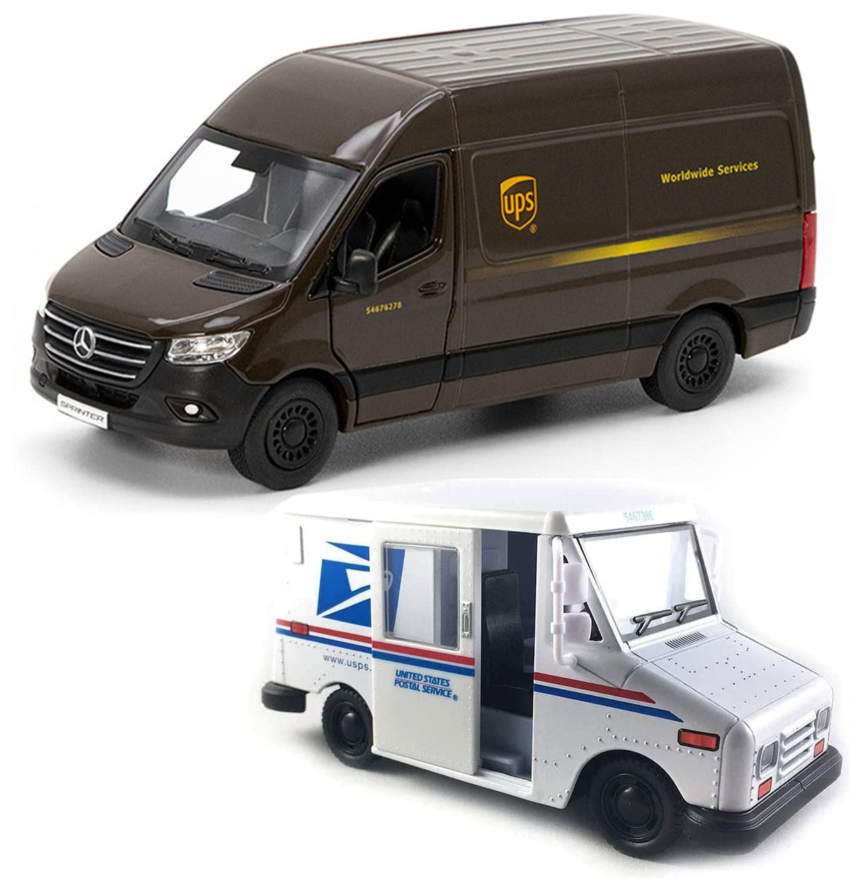 KiNSMART UPS Sprinter 5-inch die-cast model with authentic branding for display and collection
