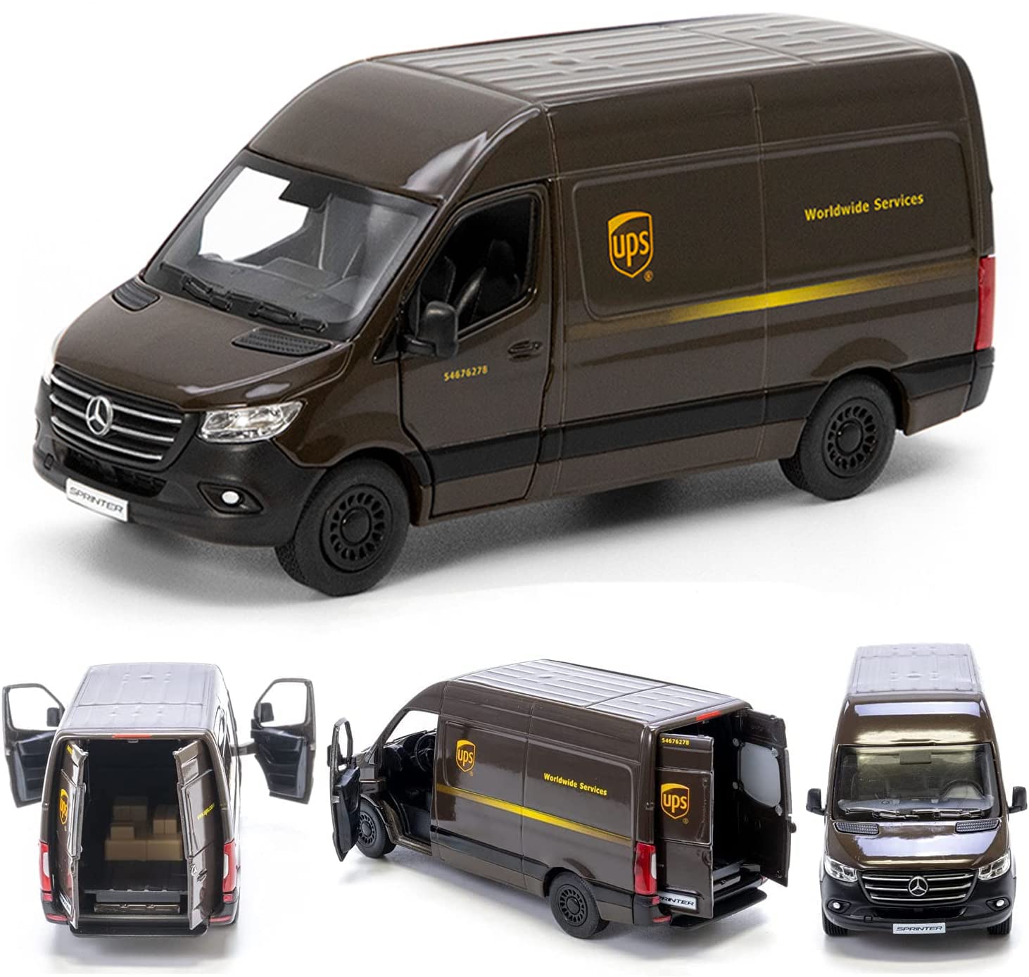 KiNSMART USPS LLV 5-inch die-cast truck showcases classic markings for pretend deliveries