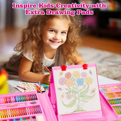 KINSPORY colorful pencils and pastels tray ready for vibrant drawings