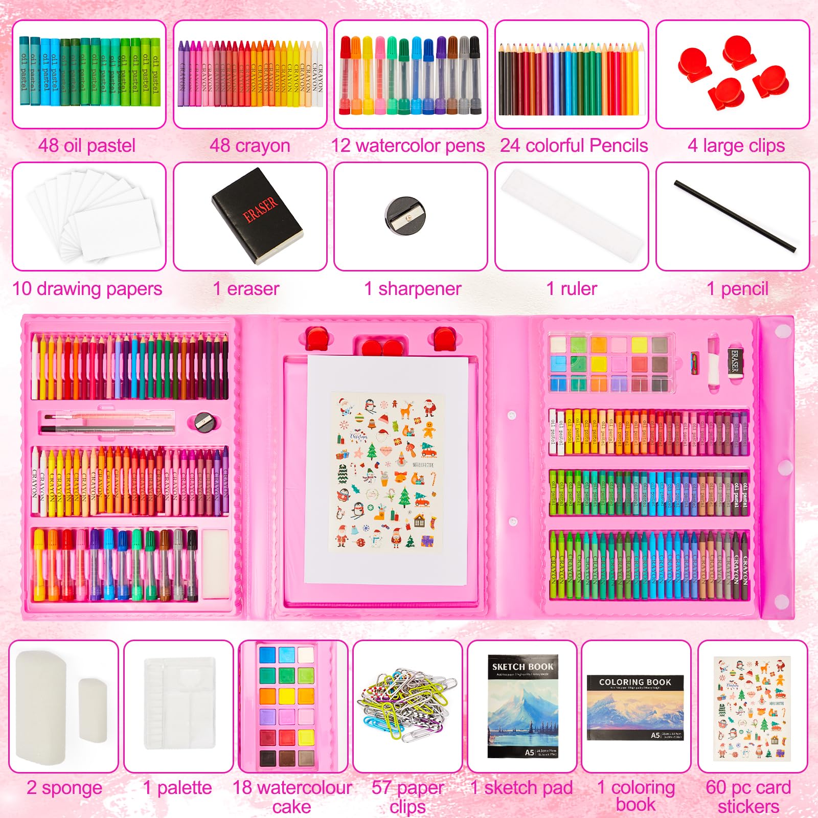 KINSPORY pop-up double-side easel enabling shared art sessions for siblings