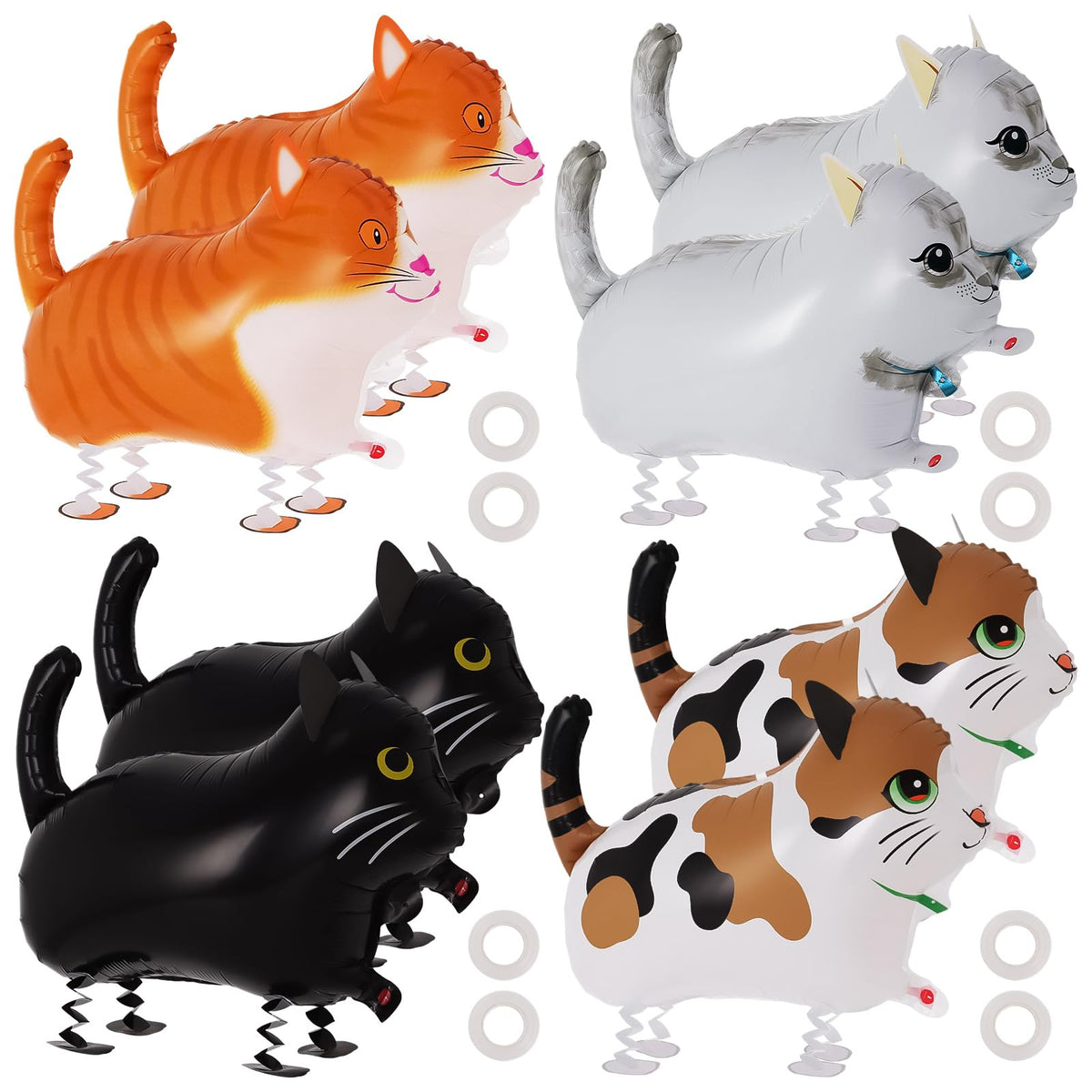 KINYFY walking cat balloon set for festive farm party decor