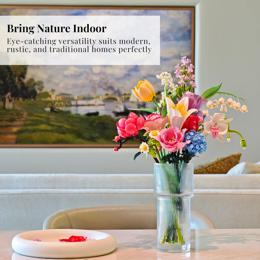 Kioooki lifelike blossoms with gradient petals for visual richness.