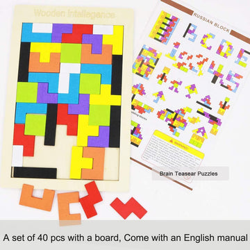 Kiouposy puzzle instruction and storage bag shown with pieces