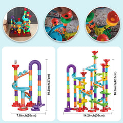 Kipawa Marble Run safe ABS materials ensure child-friendly play.