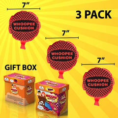 Kipi Toys Whoopee Cushion gift box opens to reveal playful prank kit.