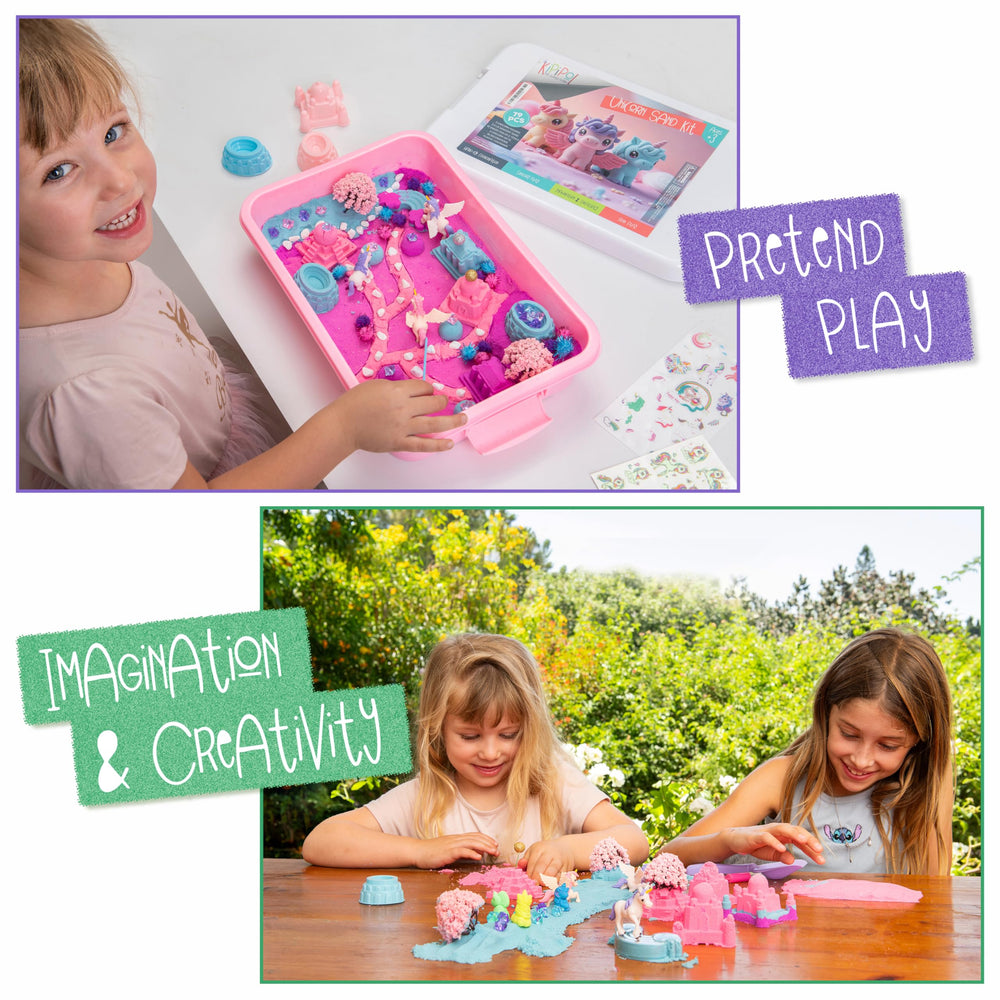 Kipipol unicorn figurines spark magical storytelling and fine motor practice.