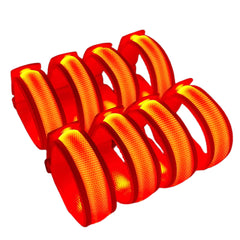 KIRALUMI 8 pcs LED glow bracelets pack enhances visibility at parties and events.