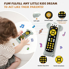 KIRALUMI remote control buttons and lights boost sensory exploration during play.