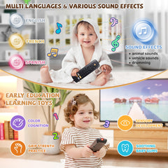 KIRALUMI baby tv remote toy child playing pretend to enhance imagination