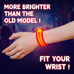 KIRALUMI bracelets with easy 3 mode operation for versatile light effects.
