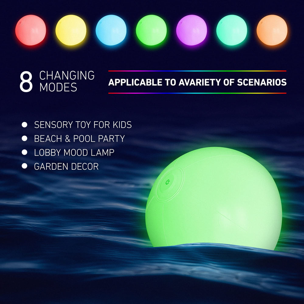 KIRALUMI durable PVC ball with 4x reinforcement survives splashy play.