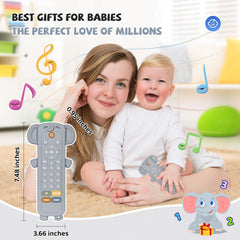 KIRALUMI educational remote supports color, shape, and number exploration.
